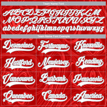 Загрузить изображение в средство просмотра галереи, Custom Red White-Gray 3D Splash Art Hockey Lace Neck Jersey