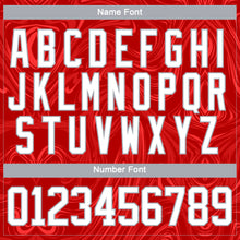 Загрузить изображение в средство просмотра галереи, Custom Red White-Gray 3D Splash Art Hockey Lace Neck Jersey