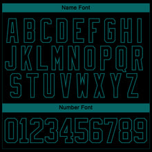 Load image into Gallery viewer, Custom Black Teal-White 3D Splash Art Hockey Lace Neck Jersey