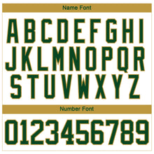 Load image into Gallery viewer, Custom White Green-Old Gold 3D Splash Art Hockey Lace Neck Jersey