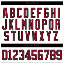 Laden Sie das Bild in den Galerie-Viewer, Custom White Crimson-Black 3D Splash Art Hockey Lace Neck Jersey