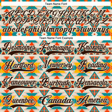 Charger l'image dans la galerie, Custom Cream Brown-Orange 3D Pattern Native Americans Tribal Indigenous People Hockey Lace Neck Jersey