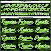 Load image into Gallery viewer, Custom Camo Aurora Green Black-White 3D Camouflage Claw Mark Hockey Lace Neck Jersey