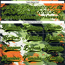 Charger l'image dans la galerie, Custom Camo Black-Neon Green 3D Camouflage Hockey Lace Neck Jersey