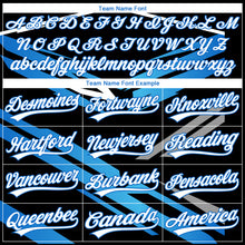 Charger l'image dans la galerie, Custom Stitched Black White-Sky Blue 3D Pattern Design E-sports Pullover Sweatshirt Hoodie