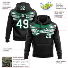 Загрузить изображение в средство просмотра галереи, Custom Stitched Black White-Kelly Green 3D Pattern Design E-sports Pullover Sweatshirt Hoodie