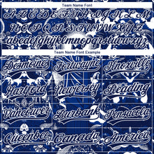 Load image into Gallery viewer, Custom Stitched Navy Royal-White 3D Pattern Design Religion Jesus Christ Pullover Sweatshirt Hoodie