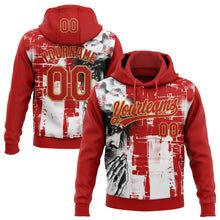 Загрузить изображение в средство просмотра галереи, Custom Stitched Red Old Gold Black-White 3D Pattern Design Religion Jesus Christ Pullover Sweatshirt Hoodie