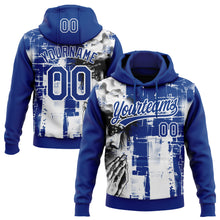 Laden Sie das Bild in den Galerie-Viewer, Custom Stitched Royal Black-White 3D Pattern Design Religion Jesus Christ Pullover Sweatshirt Hoodie