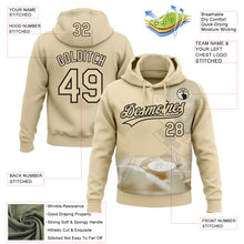 Charger l'image dans la galerie, Custom Stitched Cream Black 3D Pattern Design Religion Jesus Christ Pullover Sweatshirt Hoodie