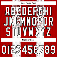 Load image into Gallery viewer, Custom Stitched Red White-Black 3D Pattern Design Retro Medieval Pullover Sweatshirt Hoodie