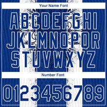 Laden Sie das Bild in den Galerie-Viewer, Custom Stitched Royal White 3D Pattern Design Retro Medieval Pullover Sweatshirt Hoodie