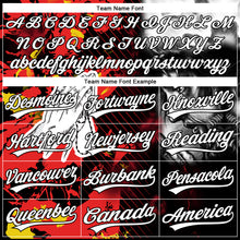 Laden Sie das Bild in den Galerie-Viewer, Custom Stitched Black White-Fire Red 3D Pattern Design Religion Praying Hands Pullover Sweatshirt Hoodie