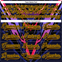 Load image into Gallery viewer, Custom Purple Brown Orange Black-Yellow 3D Pattern Cyber Mecha E-sport Hockey Jersey