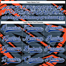 Загрузить изображение в средство просмотра галереи, Custom Gray Royal Orange Black-White 3D Pattern Cyber Mecha E-sport Hockey Jersey