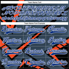 Загрузить изображение в средство просмотра галереи, Custom Gray Royal Orange Black-White 3D Pattern Cyber Mecha E-sport Hockey Jersey