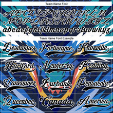 Charger l'image dans la galerie, Custom Red Black Blue Yellow-White 3D Pattern Cyber Mecha E-sport Hockey Jersey