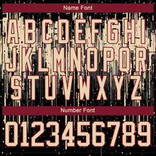 Load image into Gallery viewer, Custom Black City Cream Crimson-Steel Gray 3D Pattern Dripping Splatter Hockey Lace Neck Jersey