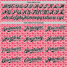 Загрузить изображение в средство просмотра галереи, Custom Neon Pink Black-White Valentine's Day Love Heart Authentic Baseball Jersey