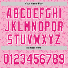 Загрузить изображение в средство просмотра галереи, Custom Light Pink Hot Pink-White Valentine's Day Unicorn Authentic Baseball Jersey