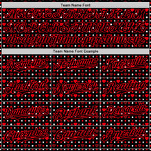 Загрузить изображение в средство просмотра галереи, Custom Black Fire Red Valentine's Day Love Heart Authentic Baseball Jersey