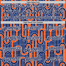 Загрузить изображение в средство просмотра галереи, Custom Blue Navy Orange-White Valentine's Day Line Authentic Baseball Jersey