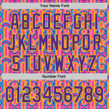 Загрузить изображение в средство просмотра галереи, Custom Pink Purple-Yellow Valentine's Day Line Authentic Baseball Jersey