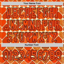 Charger l'image dans la galerie, Custom Orange Cream-Black Valentine's Day Love Heart Authentic Baseball Jersey