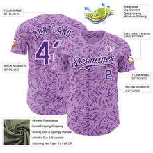 Загрузить изображение в средство просмотра галереи, Custom Light Purple Purple-White Valentine's Day Love Authentic Baseball Jersey