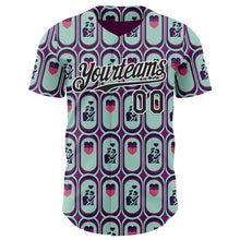 Загрузить изображение в средство просмотра галереи, Custom Purple Black Green-White Valentine's Day Love Heart Authentic Baseball Jersey