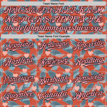 Загрузить изображение в средство просмотра галереи, Custom Orange Medium Pink-Black Valentine's Day Love Heart Authentic Baseball Jersey