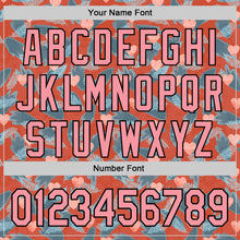 Загрузить изображение в средство просмотра галереи, Custom Orange Medium Pink-Black Valentine's Day Love Heart Authentic Baseball Jersey