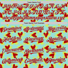 Загрузить изображение в средство просмотра галереи, Custom Ice Blue Red Valentine's Day Love Heart Authentic Baseball Jersey