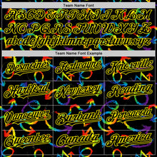 Загрузить изображение в средство просмотра галереи, Custom Black Light Yellow Valentine's Day Arrow Pride Month Love Is Love Authentic Baseball Jersey