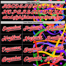 Загрузить изображение в средство просмотра галереи, Custom Black Fire Red-White Valentine's Day Love Heart Pride Month Love Is Love Authentic Baseball Jersey