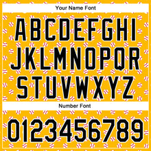 Load image into Gallery viewer, Custom Stitched Gold Black-White 3D Pattern Design Baseball Game Day Pittsburgh Inspired Sports Pullover Sweatshirt Hoodie