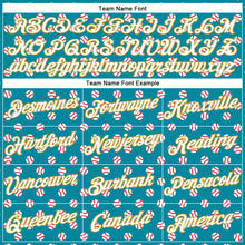 Laden Sie das Bild in den Galerie-Viewer, Custom Stitched Teal White-Old Gold 3D Pattern Design Baseball Game Day Jacksonville Inspired Sports Pullover Sweatshirt Hoodie