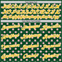 Laden Sie das Bild in den Galerie-Viewer, Custom Stitched Green Gold-White 3D Pattern Design Baseball Game Day Green Bay Inspired Sports Pullover Sweatshirt Hoodie