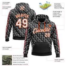 Загрузить изображение в средство просмотра галереи, Custom Stitched Black White Orange-Red 3D Pattern Design Baseball Game Day Cincinnati Inspired Sports Pullover Sweatshirt Hoodie