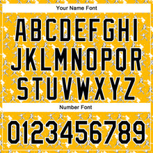 Load image into Gallery viewer, Custom Stitched Gold Black Red-White 3D Pattern Design Baseball Game Day Pittsburgh Inspired Sports Pullover Sweatshirt Hoodie