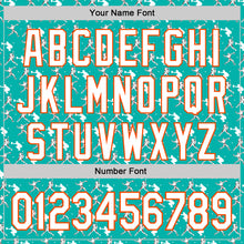 Load image into Gallery viewer, Custom Stitched Aqua White Red-Orange 3D Pattern Design Baseball Game Day Miami Inspired Sports Pullover Sweatshirt Hoodie