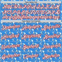 Load image into Gallery viewer, Custom Stitched Powder Blue White-Red 3D Pattern Design Baseball Game Day Tennessee Inspired Sports Pullover Sweatshirt Hoodie