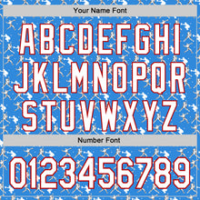 Load image into Gallery viewer, Custom Stitched Powder Blue White-Red 3D Pattern Design Baseball Game Day Tennessee Inspired Sports Pullover Sweatshirt Hoodie