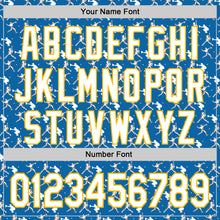 Load image into Gallery viewer, Custom Stitched Blue White Red-Gold 3D Pattern Design Baseball Game Day Los Angeles Inspired Sports Pullover Sweatshirt Hoodie