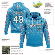 Charger l'image dans la galerie, Custom Stitched Panther Blue White Red-Black 3D Pattern Design Baseball Game Day Carolina Inspired Sports Pullover Sweatshirt Hoodie