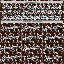 Load image into Gallery viewer, Custom Stitched Brown White Red-Black 3D Pattern Design Baseball Game Day Cleveland Inspired Sports Pullover Sweatshirt Hoodie