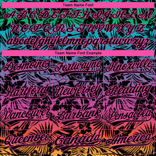 Load image into Gallery viewer, Custom Stitched Black Pink 3D Tropical Hawaii Palm Leaves Sports Pullover Sweatshirt Hoodie