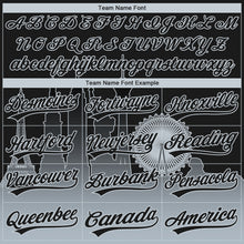 Laden Sie das Bild in den Galerie-Viewer, Custom Stitched Black Silver 3D Gradient Fashion Las Vegas City Edition Sports Pullover Sweatshirt Hoodie