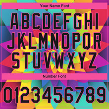 Load image into Gallery viewer, Custom Stitched Rainbow Black-Pink 3D Pattern Design Abstract Sports Pullover Sweatshirt Hoodie