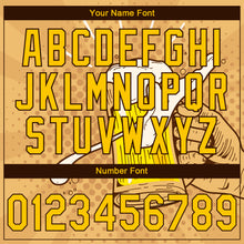 Laden Sie das Bild in den Galerie-Viewer, Custom Stitched Brown Yellow-Black 3D Pattern Design Let's Drink Beer Festival Sports Pullover Sweatshirt Hoodie